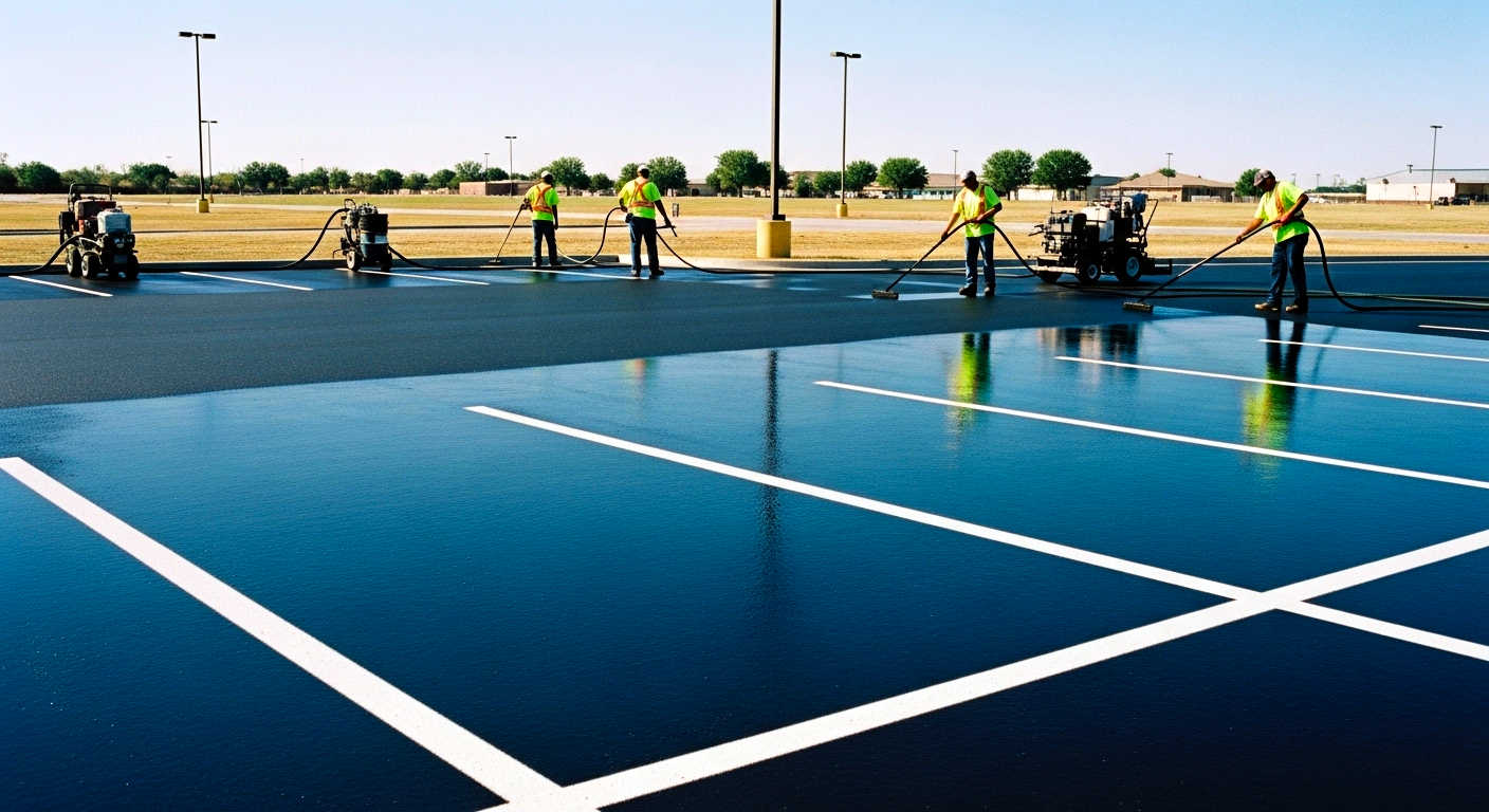 Amarillo's Sealcoating Contractors at Work